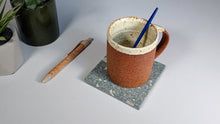 Load image into Gallery viewer, Large Pastel Cyan Coasters (set of 4)
