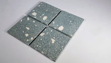 Load image into Gallery viewer, Large Pastel Cyan Coasters (set of 4)
