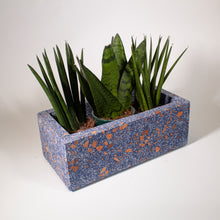 Load image into Gallery viewer, Blue Terrazzo Planter Tall