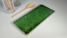 Load image into Gallery viewer, Deep Green Glazed Long Trivet
