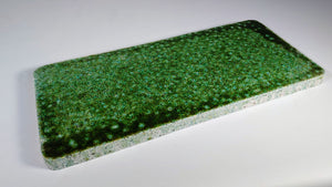 Deep Green Glazed Long Trivet