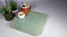 Load image into Gallery viewer, Slate Green Square Glazed Trivet
