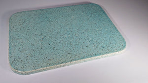 Glazed Cyan Blue Round Edged Board