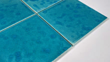 Load image into Gallery viewer, Midnight Green (With Blue Speckle) Glazed Coasters
