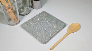 Jade Grey Square Trivet