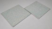 Load image into Gallery viewer, Set of 2 Small Jade Blue Square Trivets
