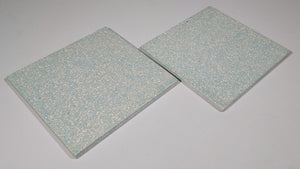 Set of 2 Small Jade Blue Square Trivets